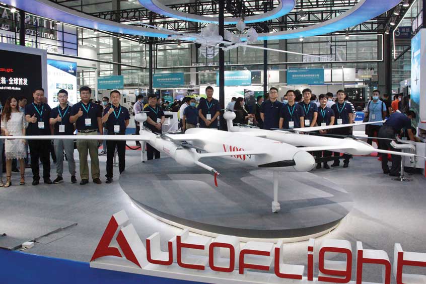 The V400 Albatross at the 2020 World UAV Conference. (Photos: Autoflight)
