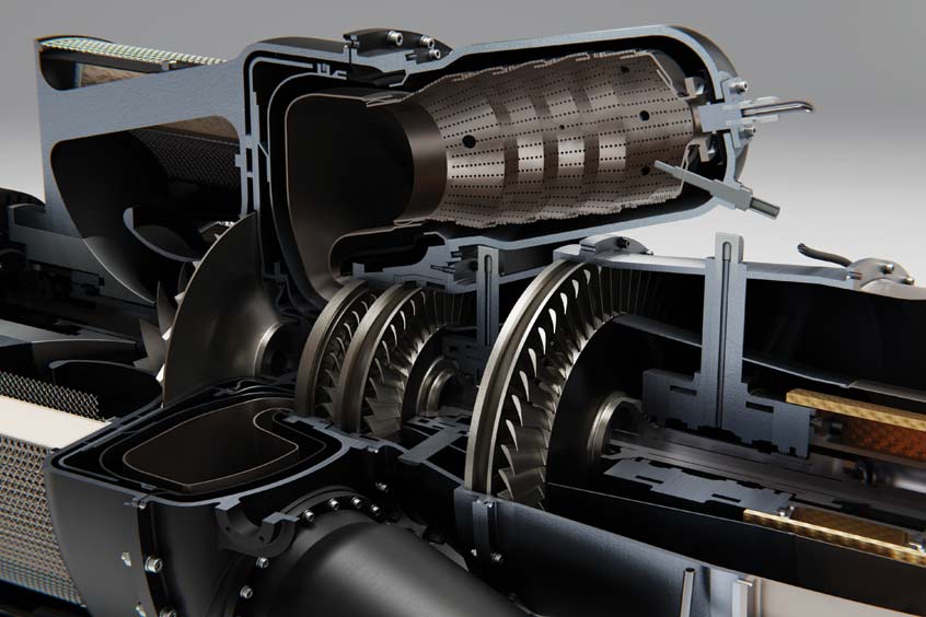 The Hill GT50 turbine engine for the Hill HX50 luxury personal helicopter. (Photos: Hill Helicopter)